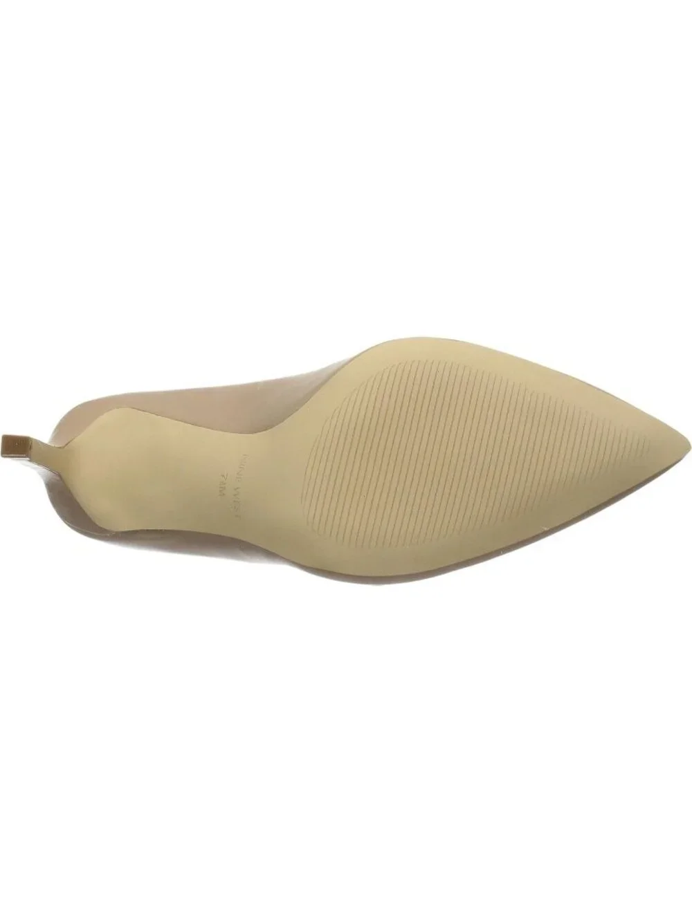 Women Natural Leather Pointed Toe Footbed Tatiana Pump Casual Covered Heel Shoes